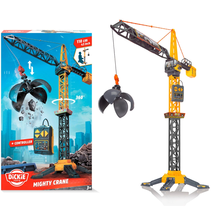 Macara Dickie Toys Mighty Crane 110 cm cu telecomanda [15]