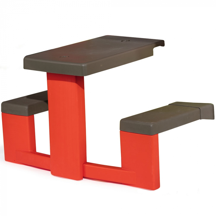 Masa de picnic cu doua banci Smoby pentru casuta rosu [1]