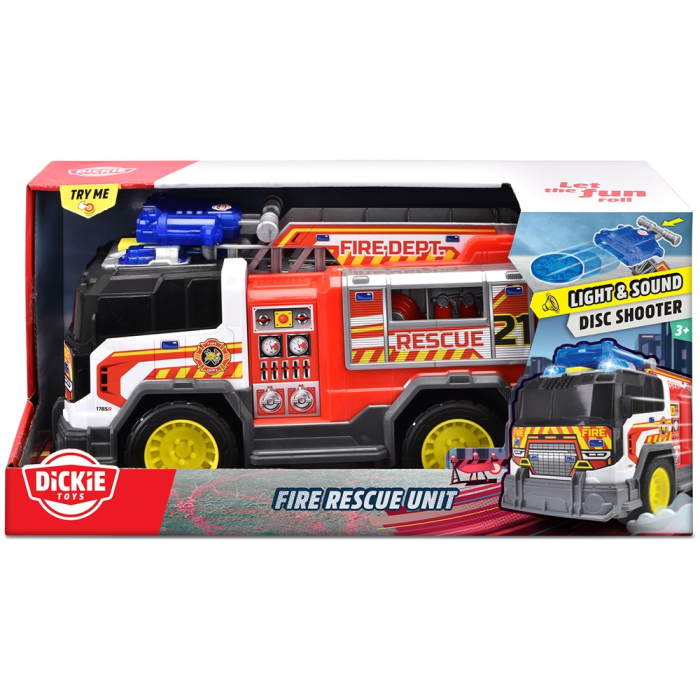 Masina de pompieri Dickie Toys Fire Rescue Unit 30 cm cu lumini si sunete [12]