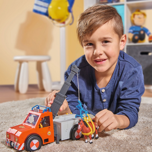Masina de pompieri Simba Fireman Sam Phoenix cu figurina, cal si accesorii [8]