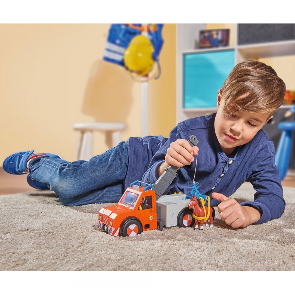 Masina de pompieri Simba Fireman Sam Phoenix cu figurina, cal si accesorii [7]