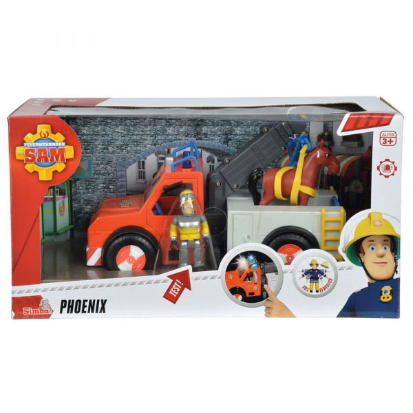 Masina de pompieri Simba Fireman Sam Phoenix cu figurina, cal si accesorii [9]