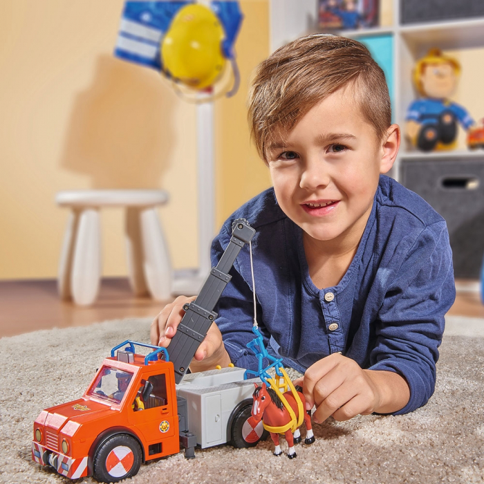 Masina de pompieri Simba Fireman Sam Phoenix cu figurina si cal [8]