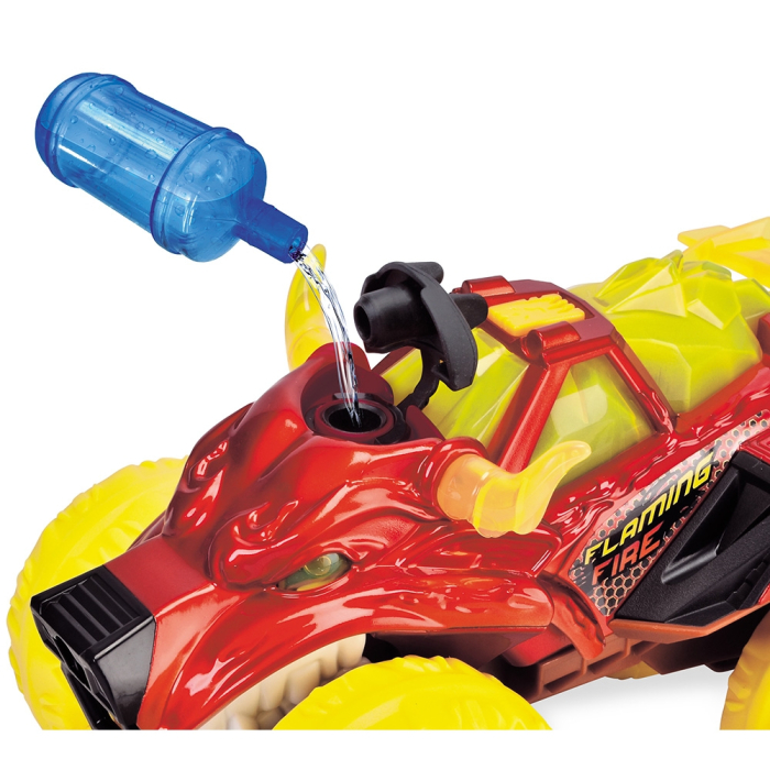 Masina Dickie Toys Flaming Fire Monster 25 cm rosu cu lumini si sunete [5]