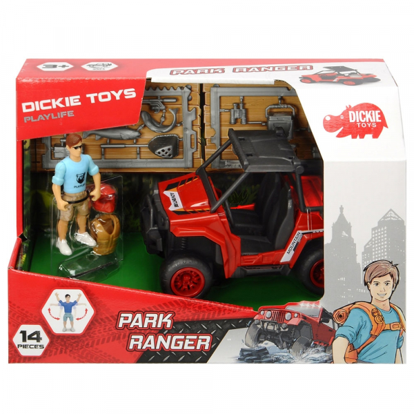 Masina Dickie Toys Playlife Park Ranger cu figurina si accesorii [6]
