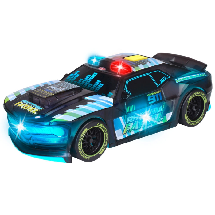 Masina Dickie Toys Rhythm Patrol 20 cm negru cu lumini si sunete [1]