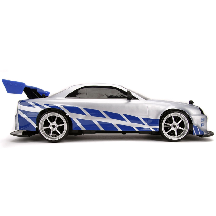 Masina Jada Toys Fast and Furious Nissan Skyline GTR Drift cu anvelope si telecomanda [6]