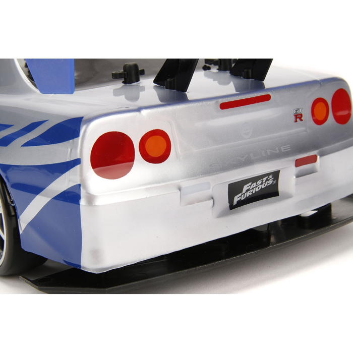 Masina Jada Toys Fast and Furious Nissan Skyline GTR Drift cu anvelope si telecomanda [13]