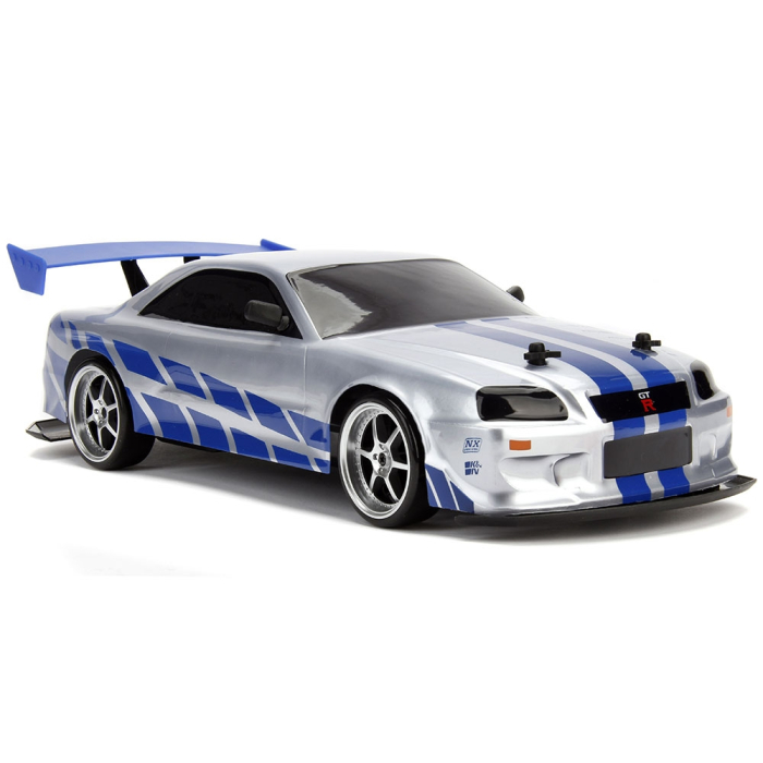 Masina Jada Toys Fast and Furious Nissan Skyline GTR Drift cu anvelope si telecomanda [7]