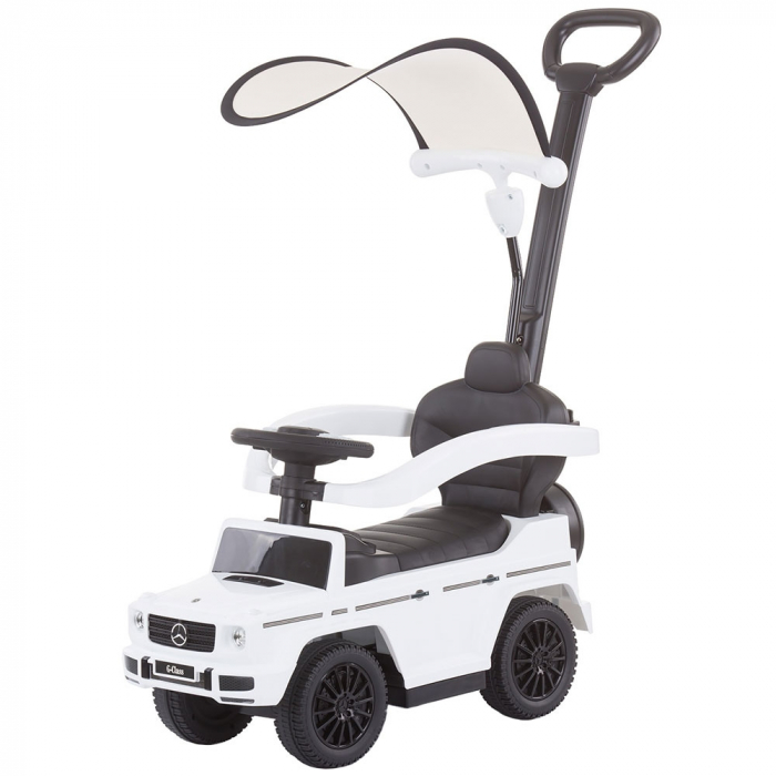Masinuta de impins Chipolino Mercedes G350 white cu maner si copertina [1]