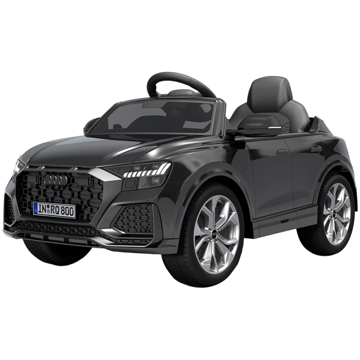 Masinuta electrica Chipolino Audi RS Q8 cu scaun din piele si roti EVA black [1]