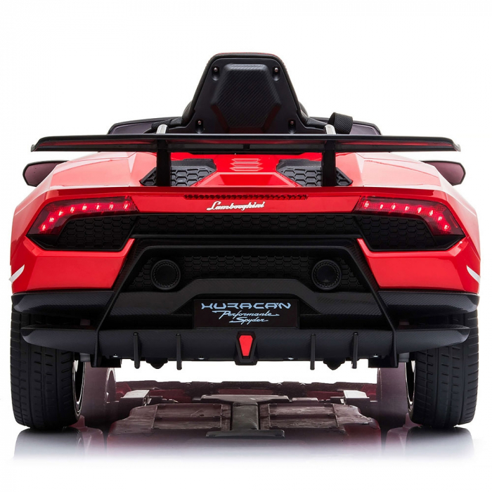 Masinuta electrica Chipolino Lamborghini Huracan red cu scaun din piele si roti EVA [5]