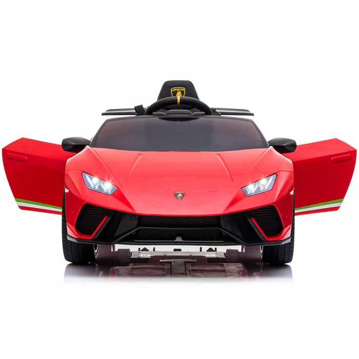 Masinuta electrica Chipolino Lamborghini Huracan red cu scaun din piele si roti EVA [8]