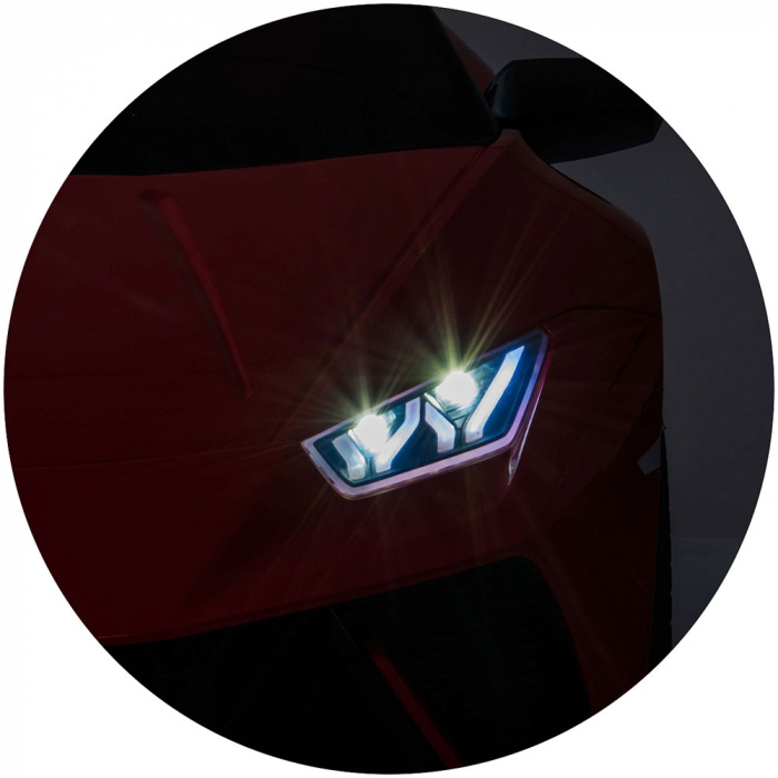 Masinuta electrica Chipolino Lamborghini Huracan red cu scaun din piele si roti EVA [20]