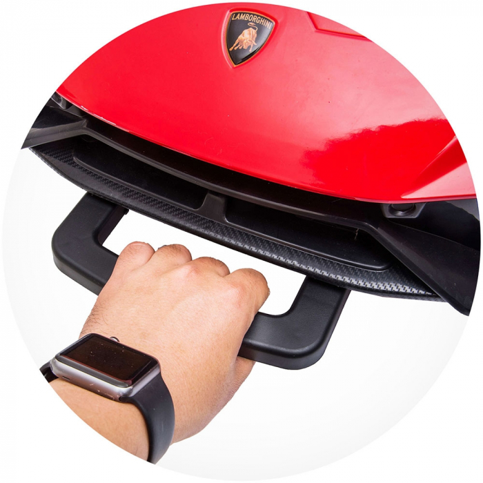 Masinuta electrica Chipolino Lamborghini Huracan red cu scaun din piele si roti EVA [18]