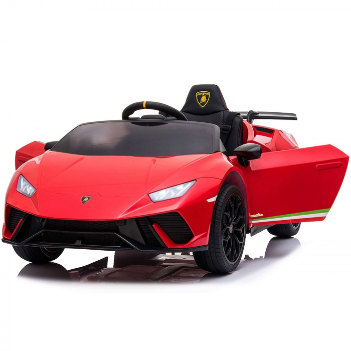 Masinuta electrica Chipolino Lamborghini Huracan red cu scaun din piele si roti EVA [9]