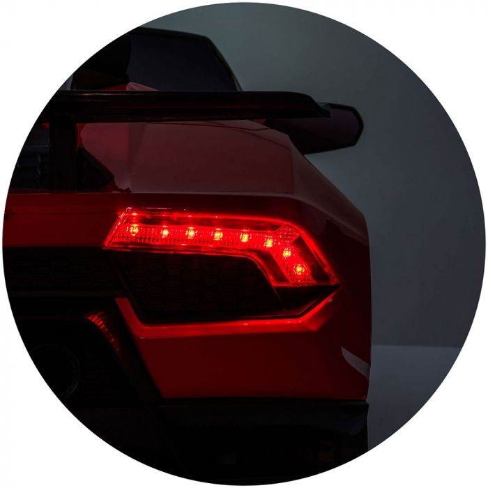 Masinuta electrica Chipolino Lamborghini Huracan red cu scaun din piele si roti EVA [21]