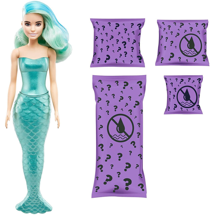 Papusa Barbie by Mattel Color Reveal Wave Sirena surpriza [2]