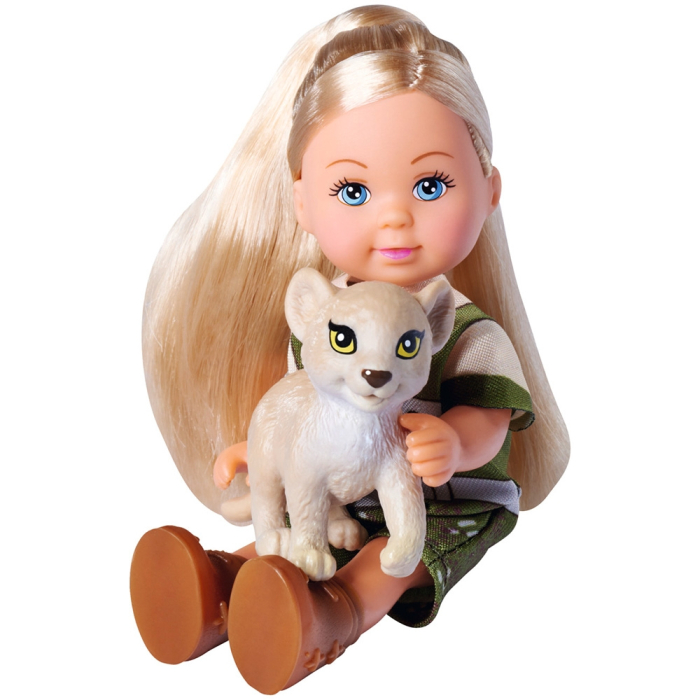 Papusa Simba Evi Love Safari 12 cm cu masinuta, animale si accesorii [4]