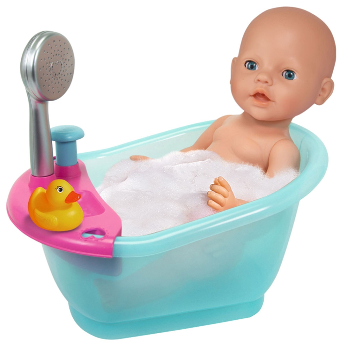 Papusa Simba New Born Baby 38 cm Bebe cu olita si accesorii [5]