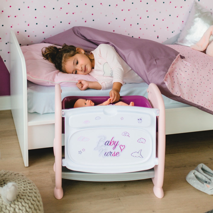 Patut Co-Sleeper pentru papusi Smoby Baby Nurse 2 in 1 [7]