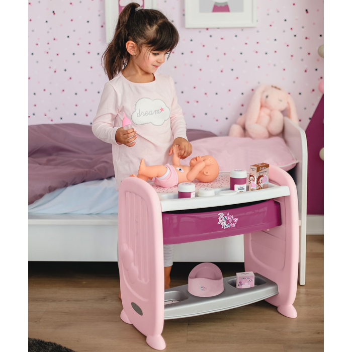 Patut Co-Sleeper pentru papusi Smoby Baby Nurse 2 in 1 [10]