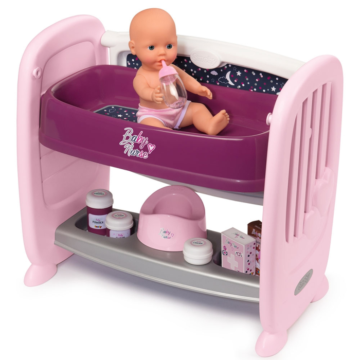 Patut Co-Sleeper pentru papusi Smoby Baby Nurse 2 in 1 [2]