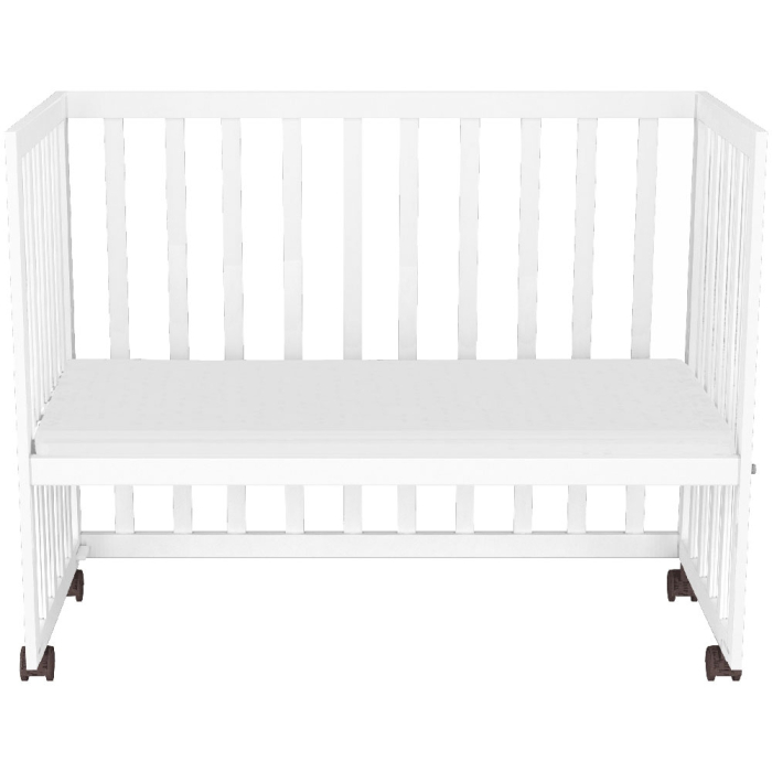 Patut copii din lemn co-sleeper Hubners Matei 94x46 cm alb [7]
