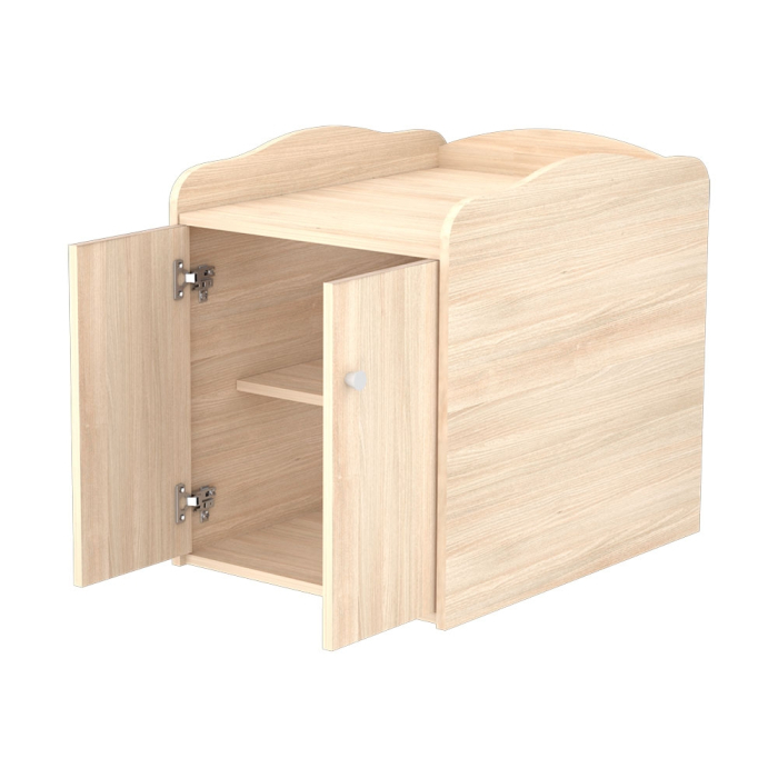 Patut copii transformabil din lemn cu 2 sertare Hubners Eva Maxi Kombi 120x70 cm natur [3]