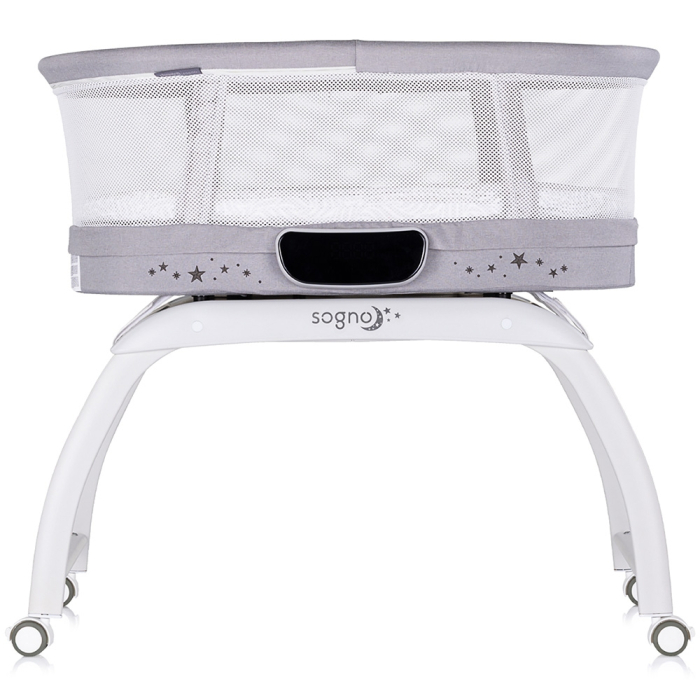 Patut cu leganare si cantar integrat Chipolino Sogno 2 in 1 grey [2]