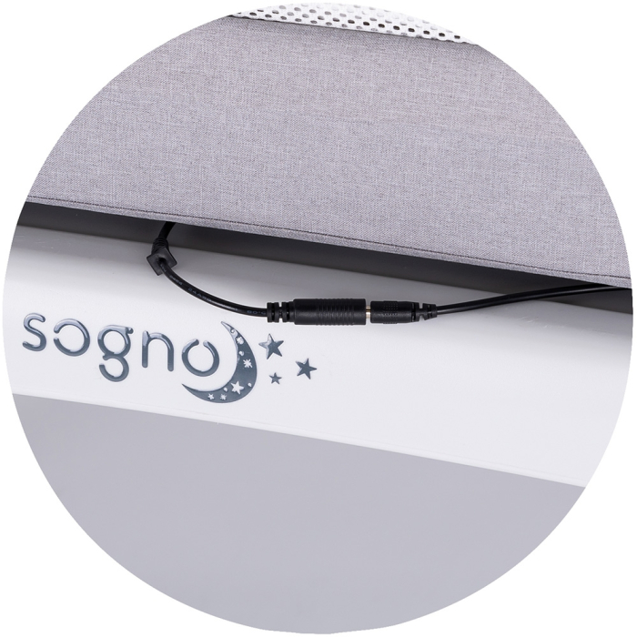 Patut cu leganare si cantar integrat Chipolino Sogno 2 in 1 grey [10]