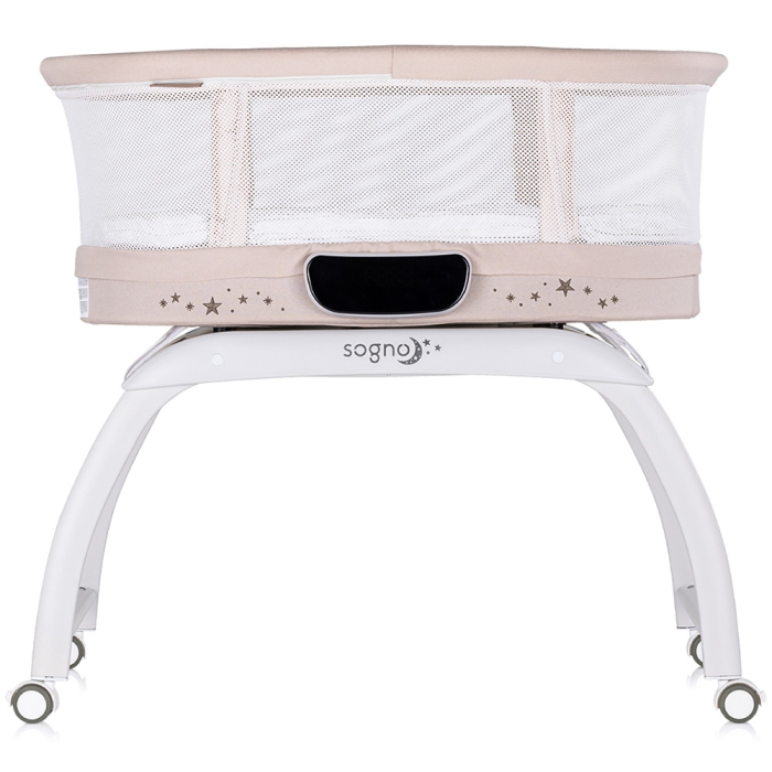 Patut cu leganare si cantar integrat Chipolino Sogno 2 in 1 macadamia [2]