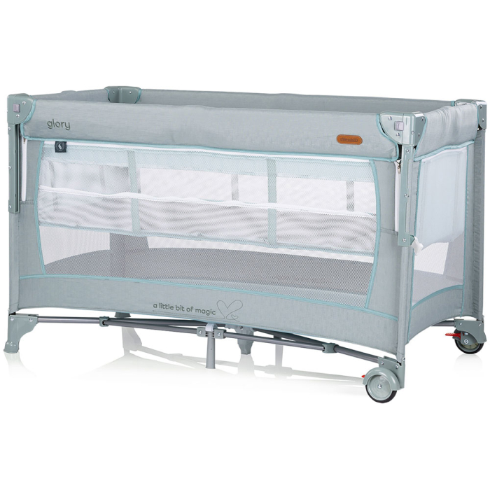 Patut pliabil Chipolino Glory cu laterala culisanta basil [2]