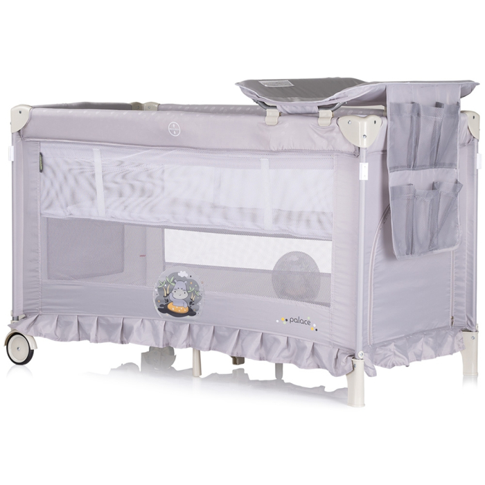 Patut pliabil Chipolino Palace Hippo grey [3]