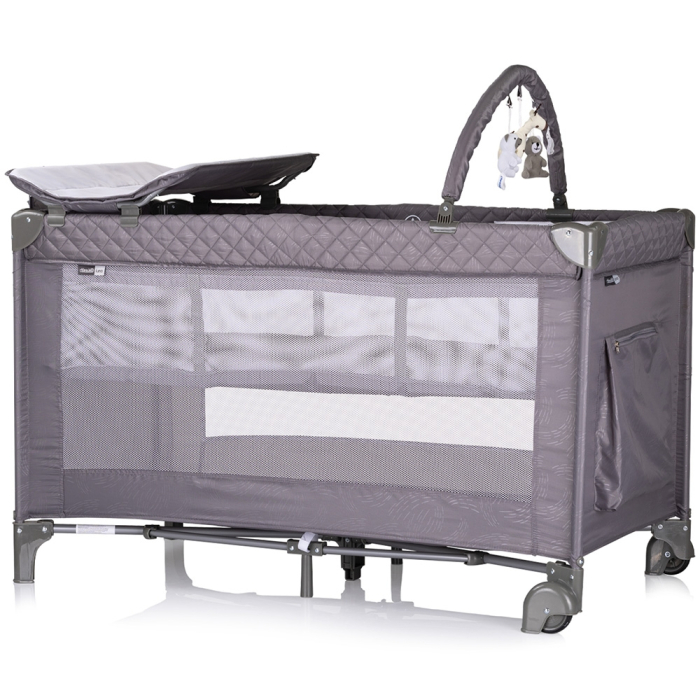 Patut pliabil cu saltea de infasat Chipolino Luna cloud [2]