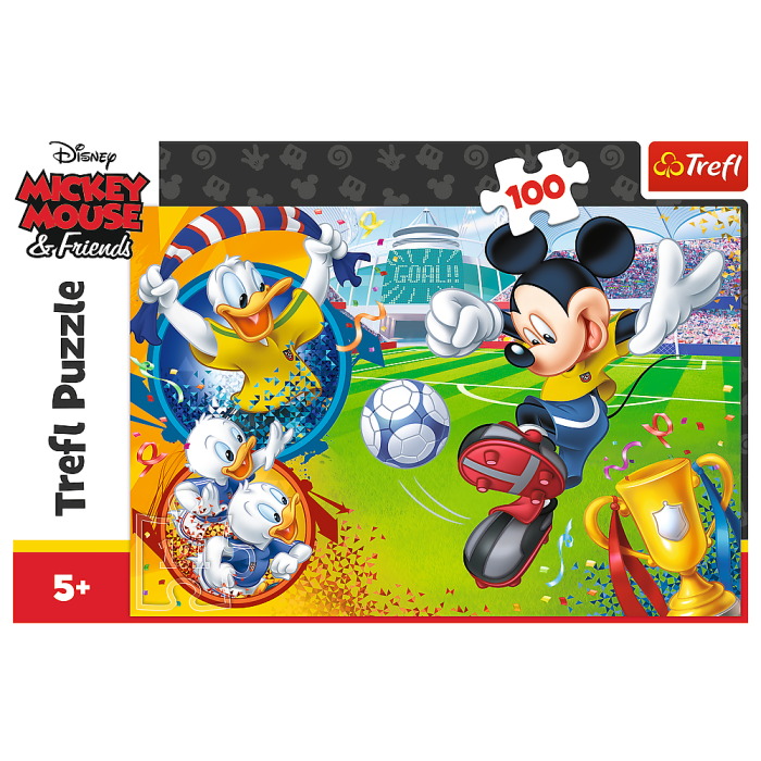 Puzzle Trefl Disney Mickey Mouse, Mickey pe terenul de sport 100 piese [2]
