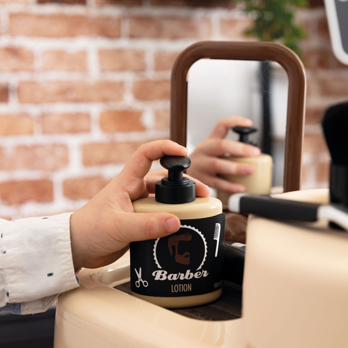 Salon coafura pentru copii Smoby Barber Shop, Barber and Cut negru [17]