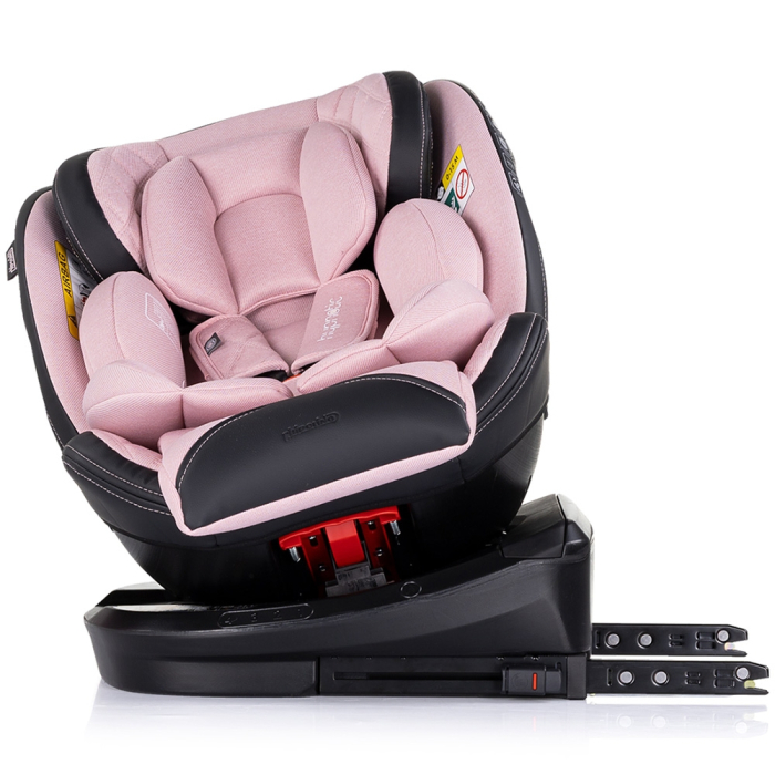 Scaun auto Chipolino Hypnotic I-Size 40-150 cm cu sistem Isofix si sezut rotativ pink marshmallow [6]