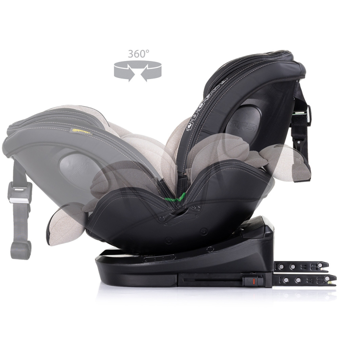 Scaun auto Chipolino Hypnotic I-Size 40-150 cm cu sistem Isofix si sezut rotativ tiramisu [7]