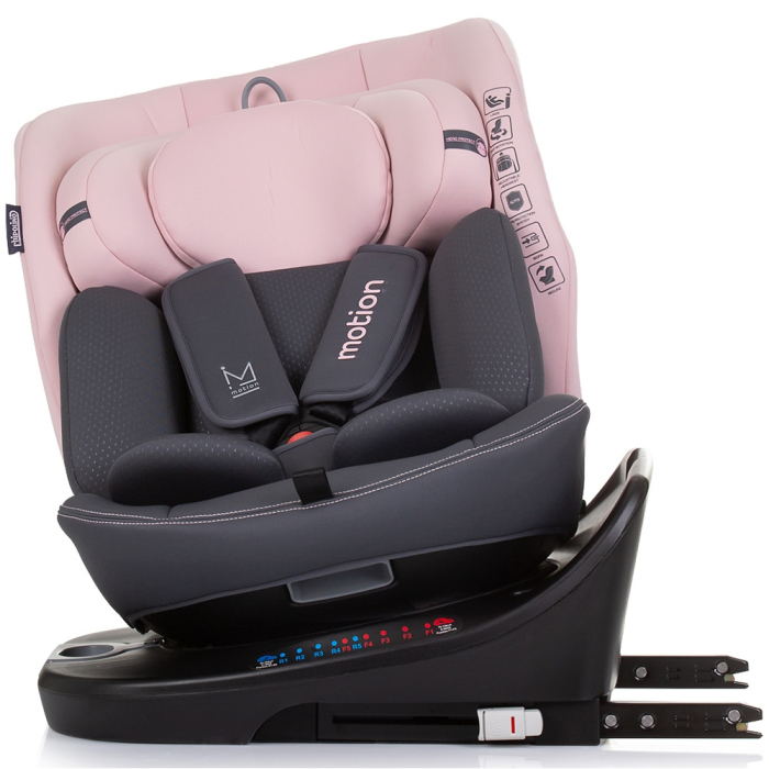 Scaun auto Chipolino Motion I-Size 40-150 cm flamingo cu sistem Isofix [6]