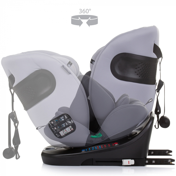 Scaun auto Chipolino Motion I-Size 40-150 cm granite cu sistem Isofix [7]
