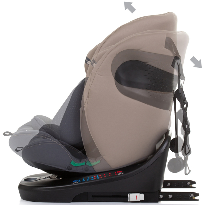 Scaun auto Chipolino Motion I-Size 40-150 cm macadamia cu sistem Isofix [5]