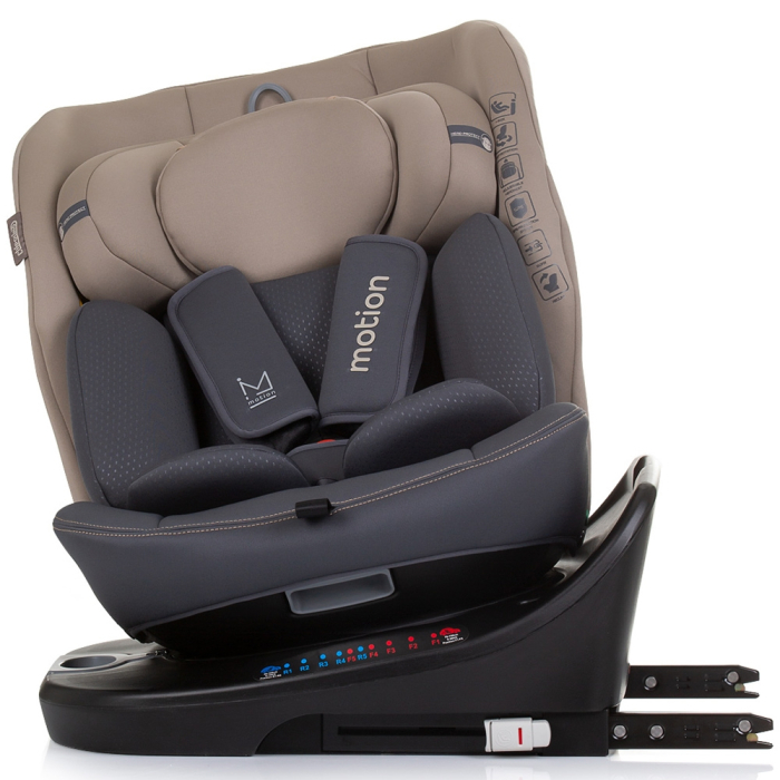 Scaun auto Chipolino Motion I-Size 40-150 cm macadamia cu sistem Isofix [6]