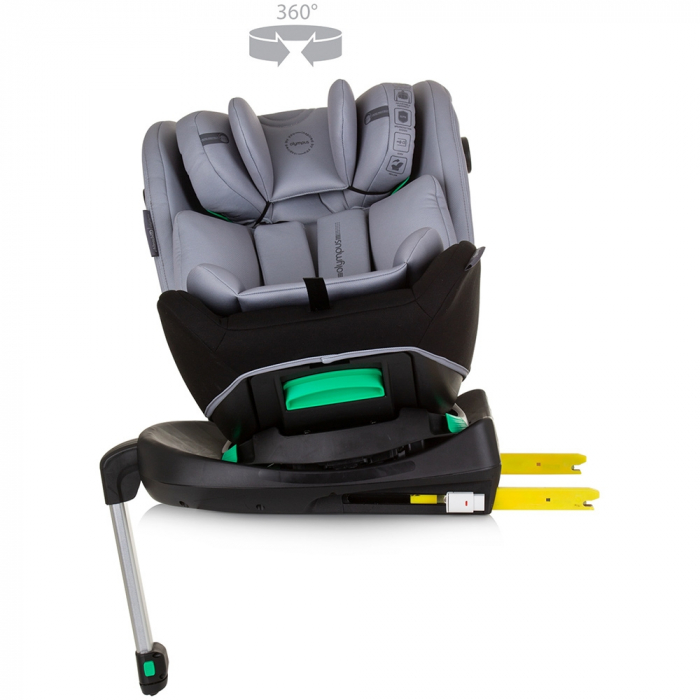 Scaun auto Chipolino Olympus I-Size 40-150 cm ash grey cu sistem Isofix [6]