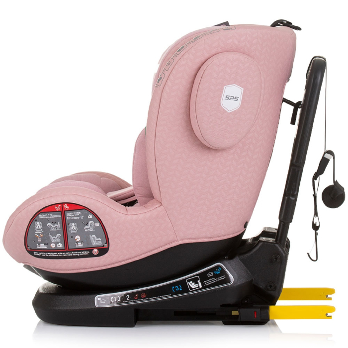 Scaun auto Chipolino Peak I-Size 40-150 cm flamingo cu sistem Isofix [4]