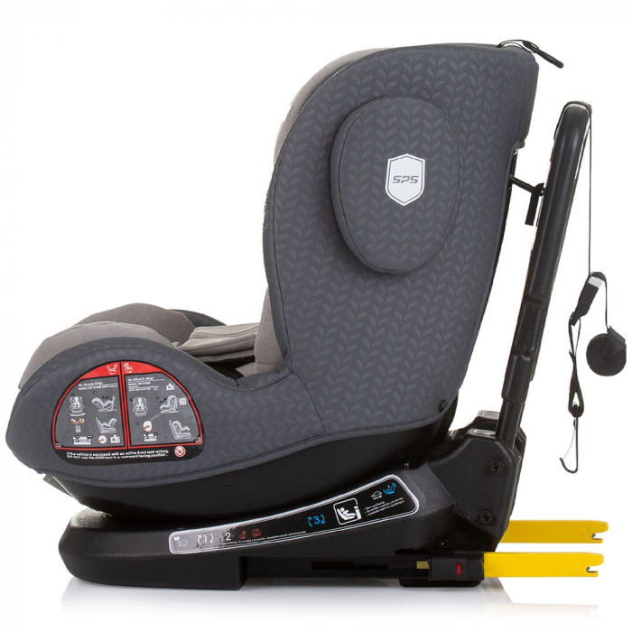 Scaun auto Chipolino Peak I-Size 40-150 cm granite cu sistem Isofix [4]