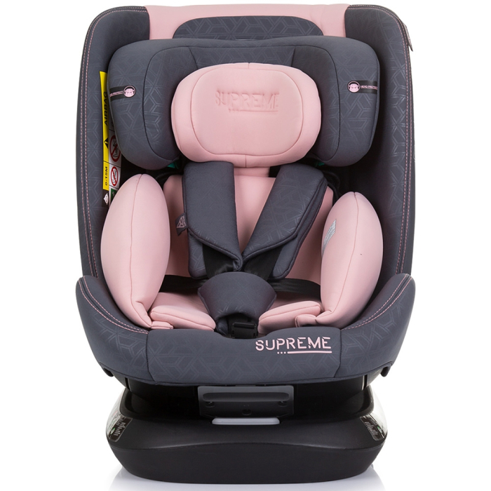 Scaun auto Chipolino Supreme I-Size 40-150 cm cu sistem Isofix flamingo [2]