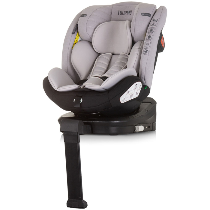Scaun auto Chipolino Tourino I-Size 40-150 cm ash grey cu sistem Isofix [2]