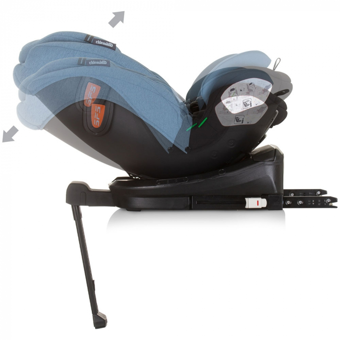Scaun auto Chipolino Tourino I-Size 40-150 cm blue cu sistem Isofix [8]