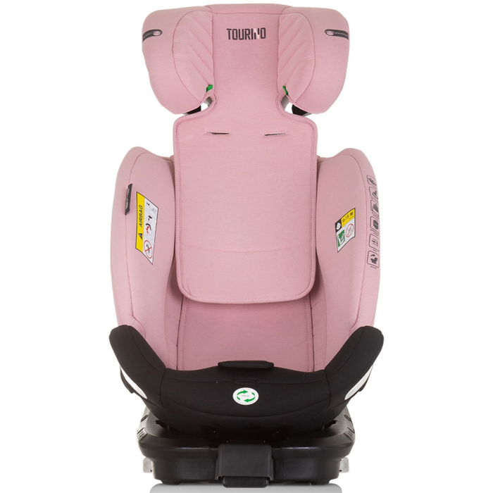 Scaun auto Chipolino Tourino I-Size 40-150 cm flamingo cu sistem Isofix [9]